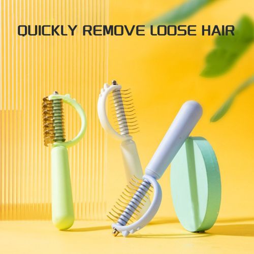 Pet Dematting Tool Double Sided Undercoat Rake Dematting Comb Dematting Comb For Dogs Pet Dematting Tool Double Sided Undercoat Rake Dematting Comb Dematting Comb For Dogs